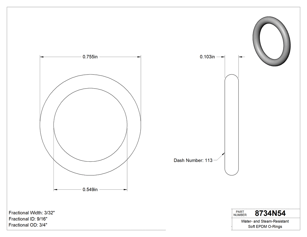 Technical drawing - 8734N54